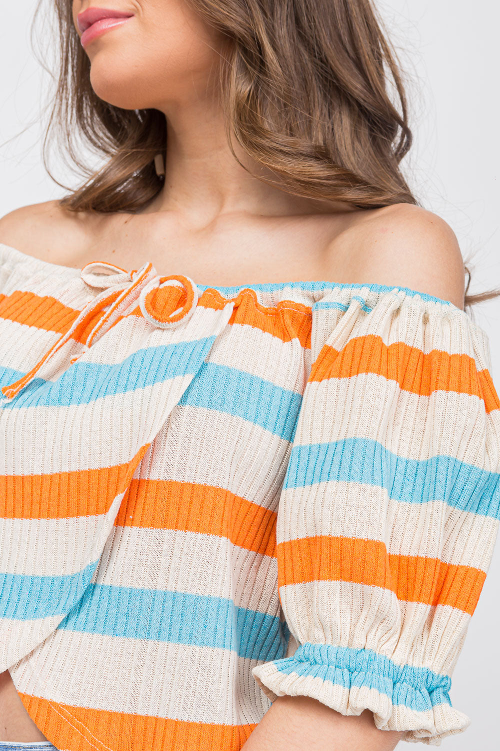 Blusa Maxi Cropped Azul